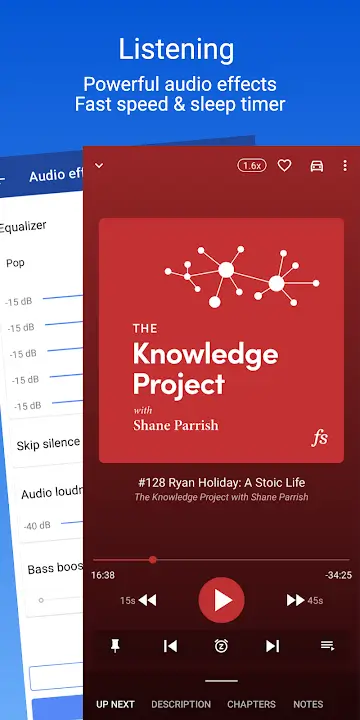 Podcast Republic MOD APK Best Podcast and Radio Streaming App for Android [Premium Unlocked] Screenshot