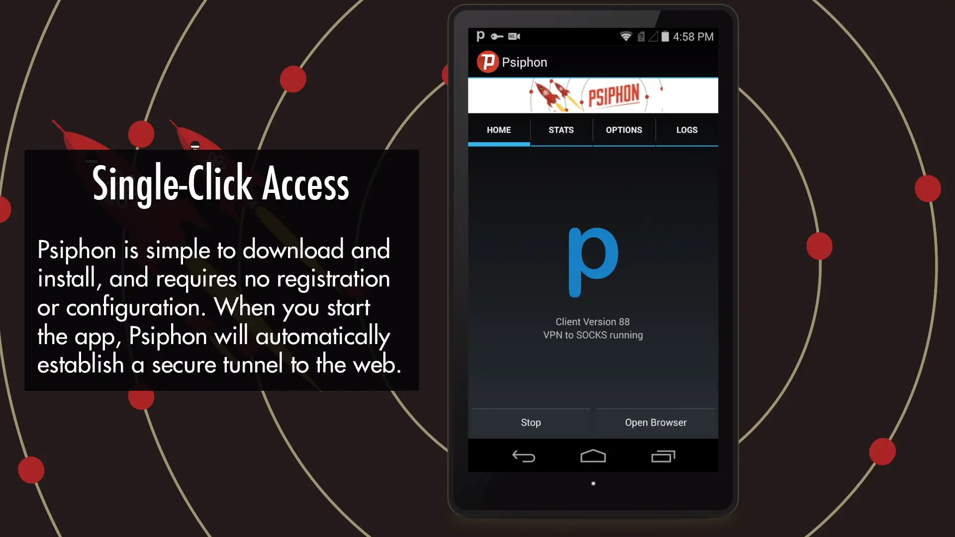 Psiphon Pro MOD APK (Premium Unlocked, Unlimited Speed) Download Latest Version Screenshot