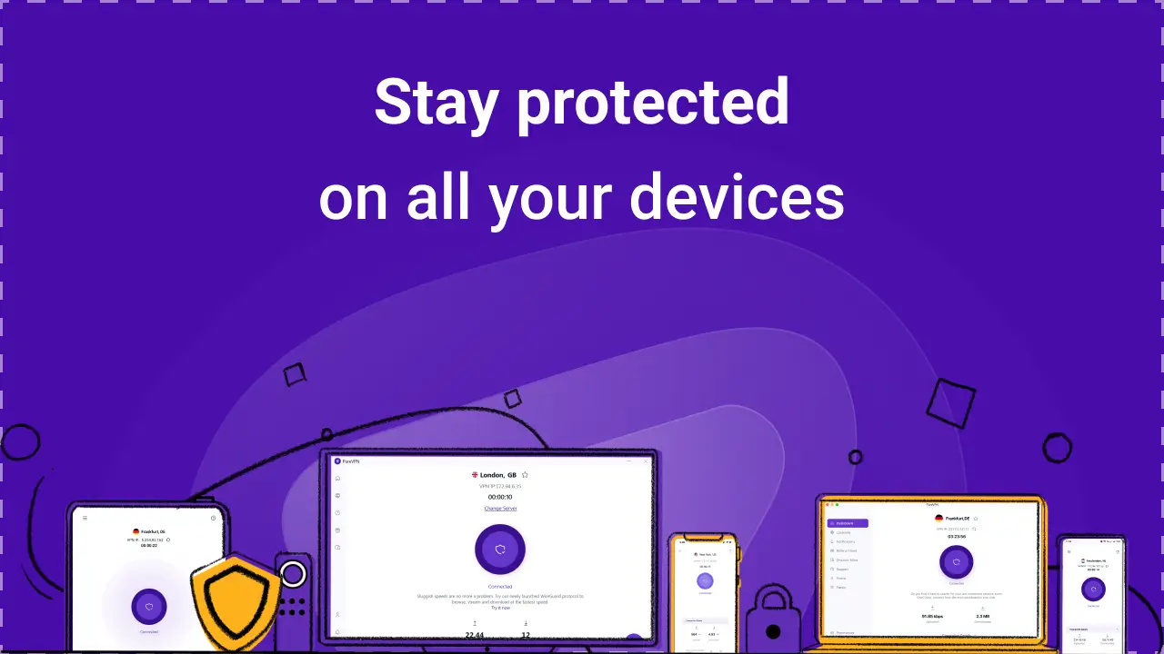 PureVPN MOD APK Best Secure VPN and Online Privacy App for Android [Premium Unlocked] Screenshot