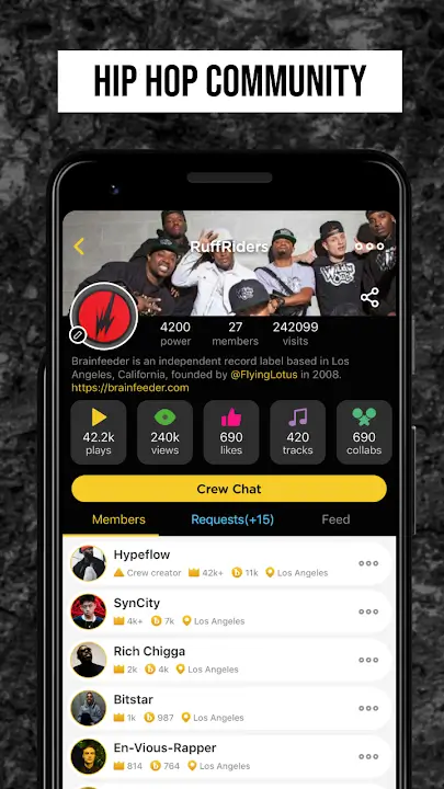 Rap Fame APK Rap Studio Recording App Music Maker Hip Hop Creator For Android Screenshot