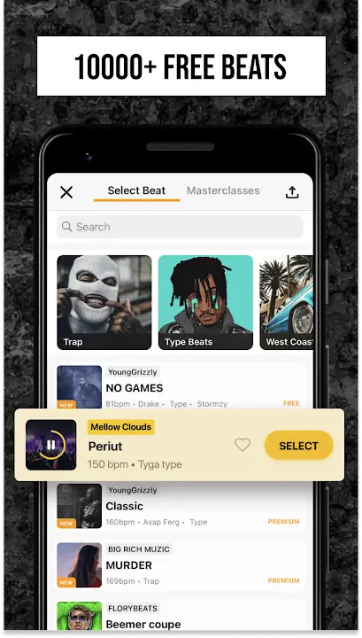 Rap Fame APK Rap Studio Recording App Music Maker Hip Hop Creator For Android Screenshot
