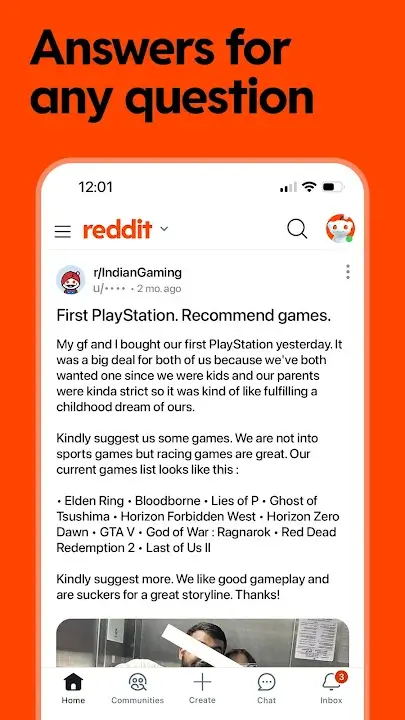Reddit MOD APK Premium Unlocked No Ads Social Media Community App For Android (Latest Version) Screenshot