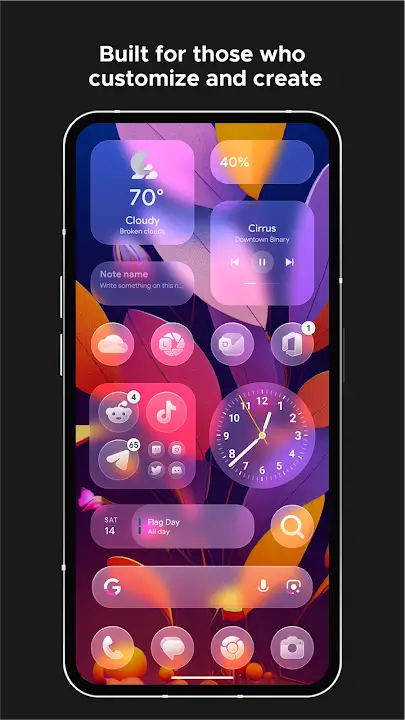 Smart Launcher 6 MOD APK Best Android Launcher and Home Screen Customization App [Premium Unlocked] Screenshot
