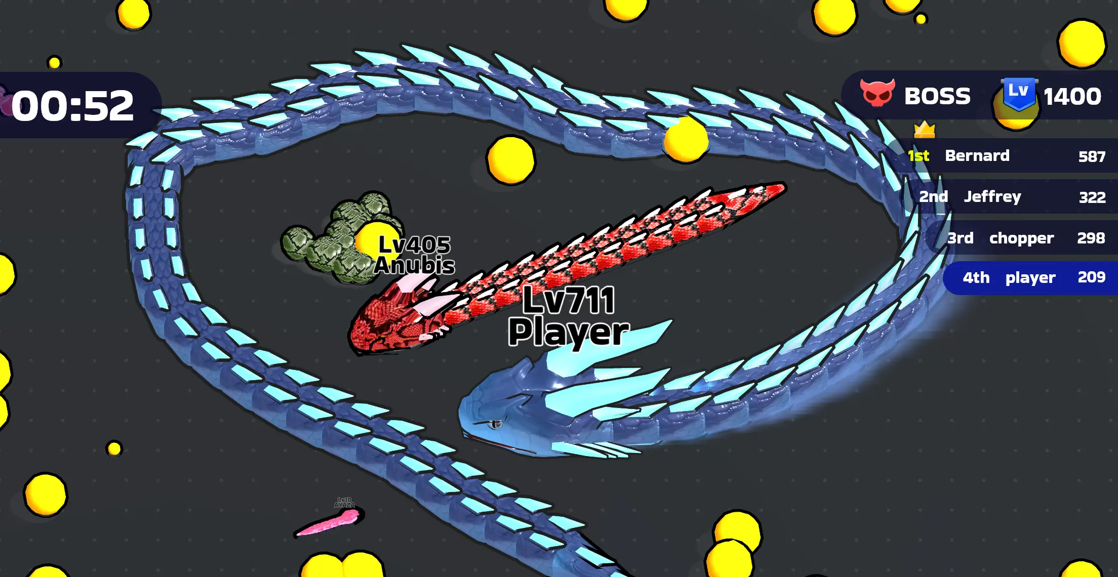 Snake Clash MOD APK Best Snake Battle and Arcade Action Game for Android [Unlimited Money] Screenshot