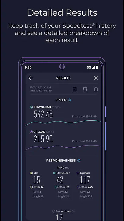 Speedtest by Ookla  MOD APK [Premium Unlocked] for Android Screenshot