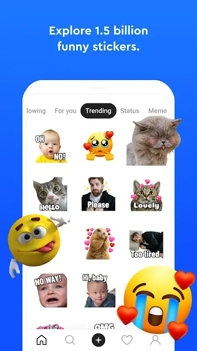 Sticker.ly MOD APK Best Sticker Maker and WhatsApp Sticker App for Android [Premium Unlocked] Screenshot
