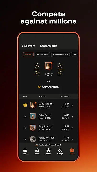 Strava MOD APK Premium Unlocked Fitness Tracker Running and Cycling App For Android (Latest Version) Screenshot