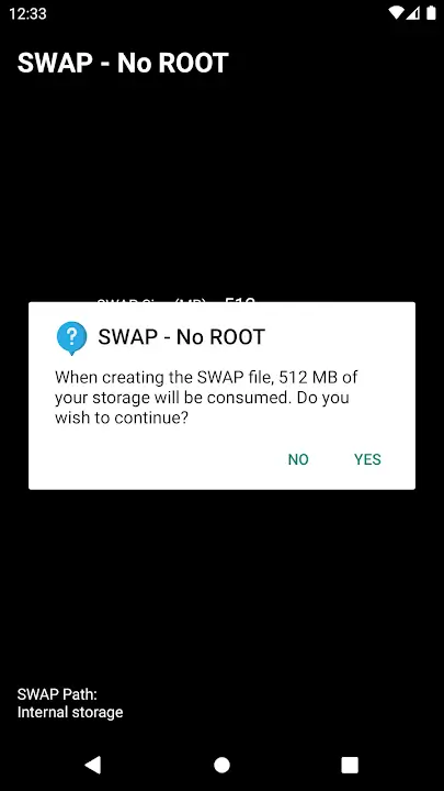 SWAP – No ROOT MOD APK Best RAM Expander and Performance Booster App for Android [Premium Unlocked] Screenshot