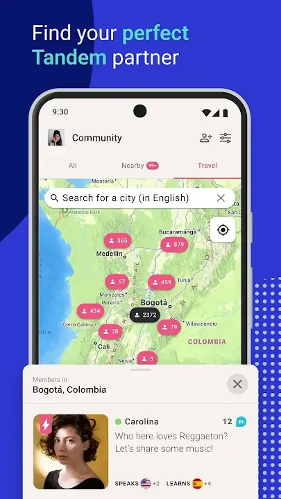Tandem MOD APK Best Language Exchange and Speaking Practice App for Android [Premium Unlocked] Screenshot