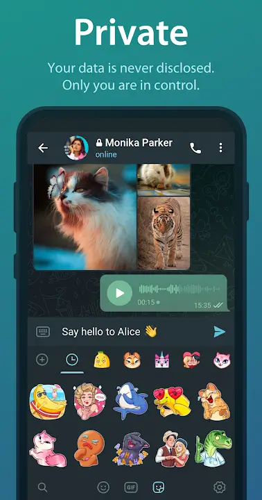 Telegram Premium MOD APK v12.8.2 (No Ads, Unlimited Speed, All Features Unlocked Screenshot