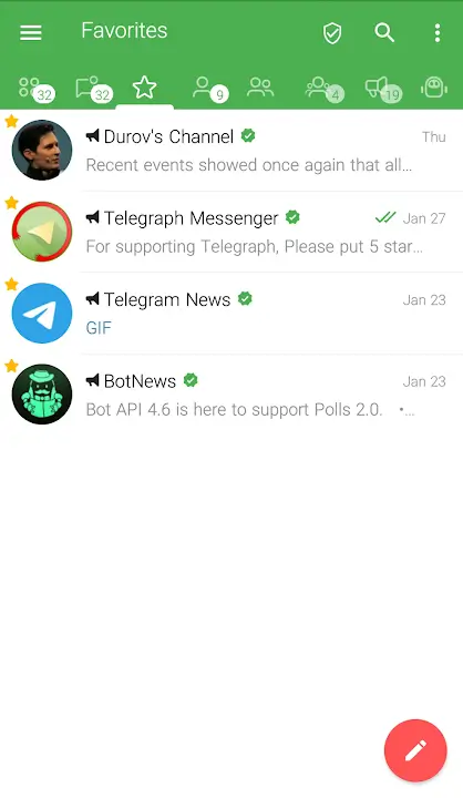 Telegraph MOD APK Best Instant Messaging and Communication App for Android [Premium Unlocked] Screenshot