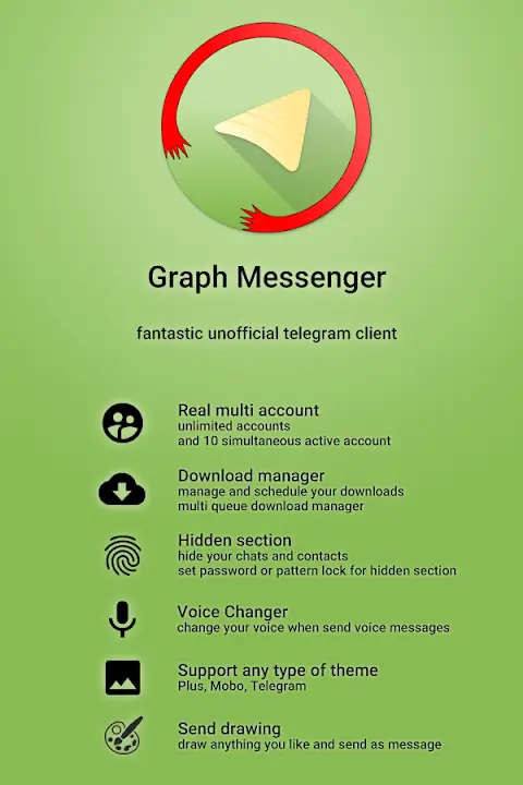 Telegraph MOD APK Best Instant Messaging and Communication App for Android [Premium Unlocked] Screenshot
