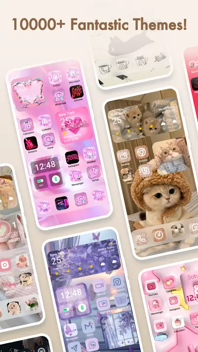 Themepack MOD APK Best Android Themes and Icon Customization App for Android [Premium Unlocked] Screenshot