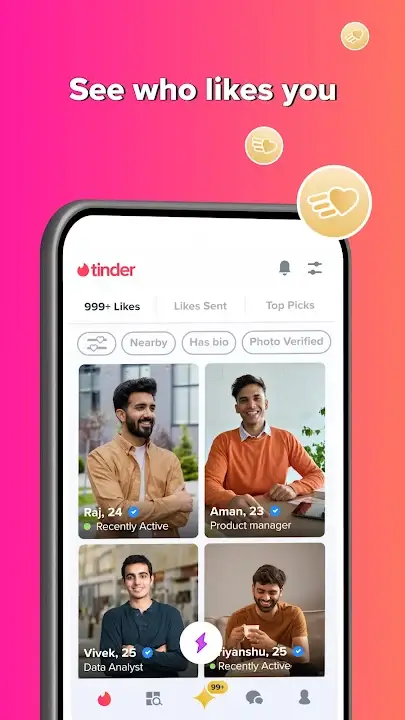 Tinder MOD APK Best Dating and Matchmaking App for Android [Premium Unlocked] Screenshot