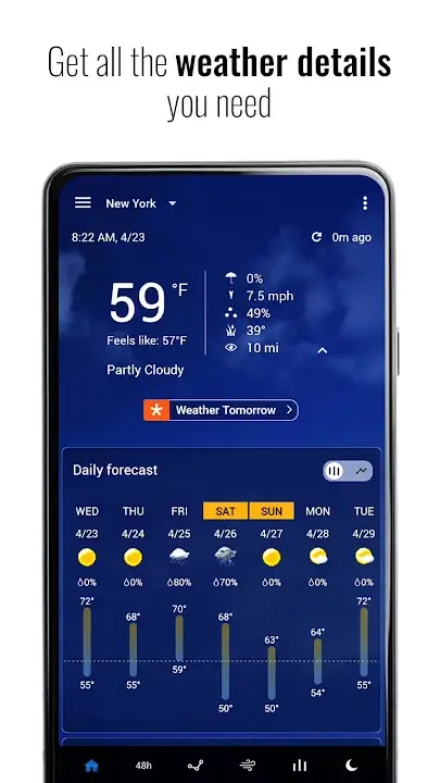 Transparent Weather APK Live Weather Forecast Radar App For Android Latest Version Screenshot