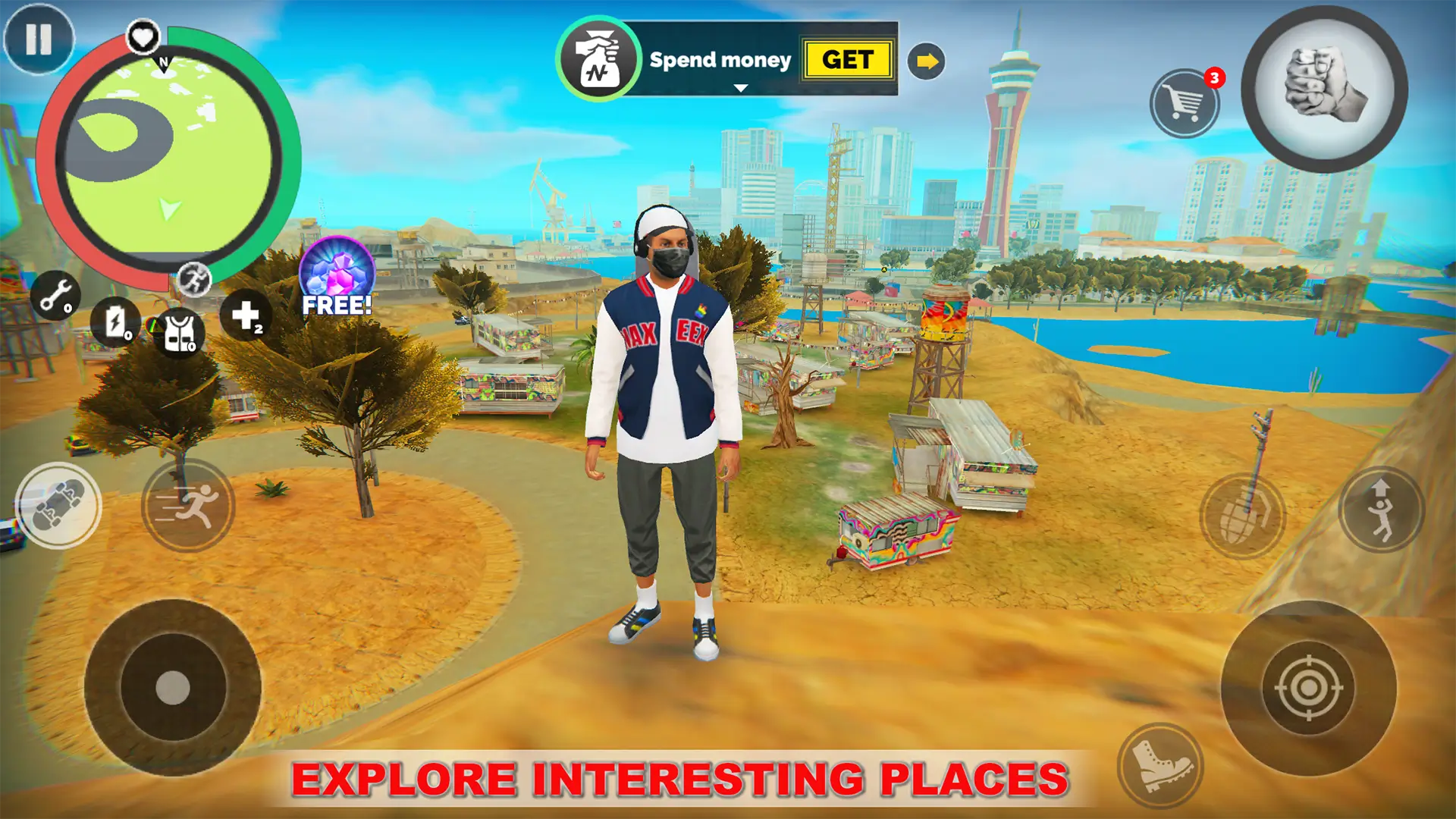 Vegas Simulator MOD APK Best Open World Crime and Gangster Simulation Game for Android [Unlimited Money] Screenshot