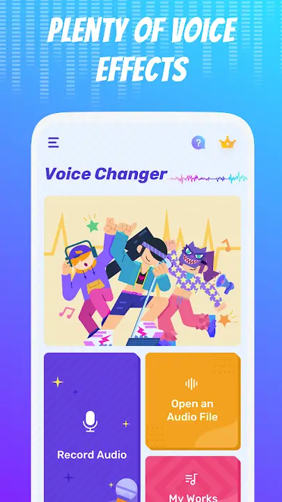 Voice Changer MOD APK Premium Unlocked Voice Effects and Audio Editor App For Android (Latest Version) Screenshot
