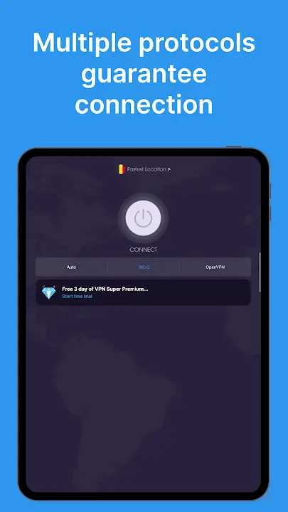 VPN Super Unlimited Proxy MOD APK Best Secure VPN and Private Browsing App for Android [Premium Unlocked] Screenshot