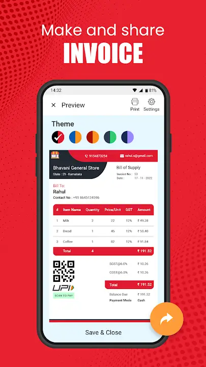 Vyapar MOD APK Best Business Accounting and GST Billing App for Android [Premium Unlocked] Screenshot