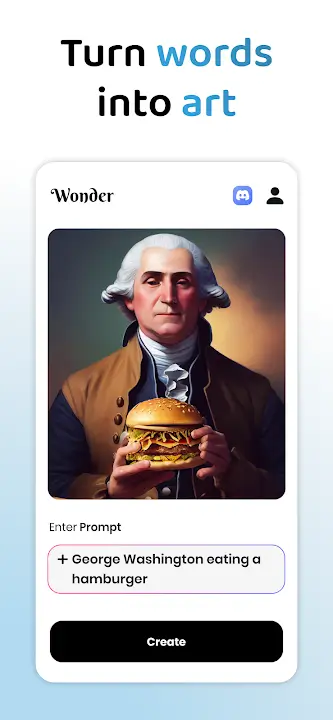 Wonder MOD APK Best AI Art Generator and Image Creator App for Android [Premium Unlocked] Screenshot