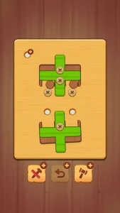 Wood Nuts &amp; Bolts Puzzle MOD APK Best Brain Puzzle Game for Android [Unlimited Hints] Screenshot