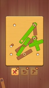 Wood Nuts &amp; Bolts Puzzle MOD APK Best Brain Puzzle Game for Android [Unlimited Hints] Screenshot