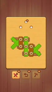 Wood Nuts &amp; Bolts Puzzle MOD APK Best Brain Puzzle Game for Android [Unlimited Hints] Screenshot